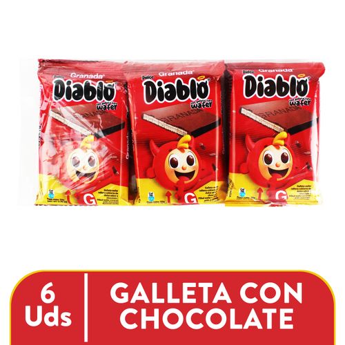 Chocolate Granada, Diablo 6 Unidades - 132g