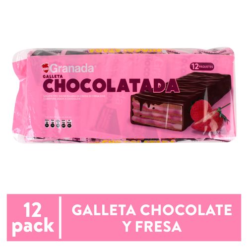 Chocolate Granada Sabor A Fresa - 252g