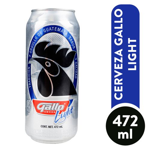 Cerveza Gallo Light Lt 472ml