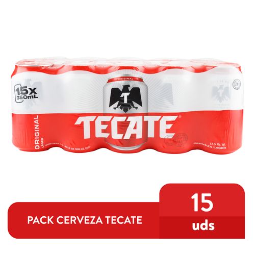 Cerveza Tecate Lt 15pk 350ml