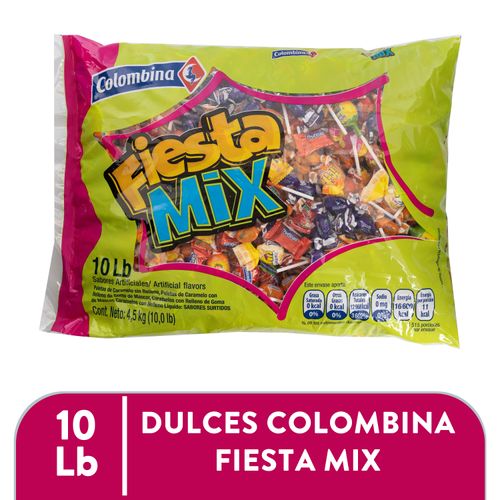 Dulces Colombina fiesta mix sabores surtidos - 4500 g