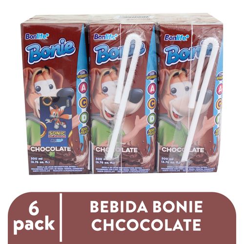 6Pack Bebida Lactea Bonie Chocolate