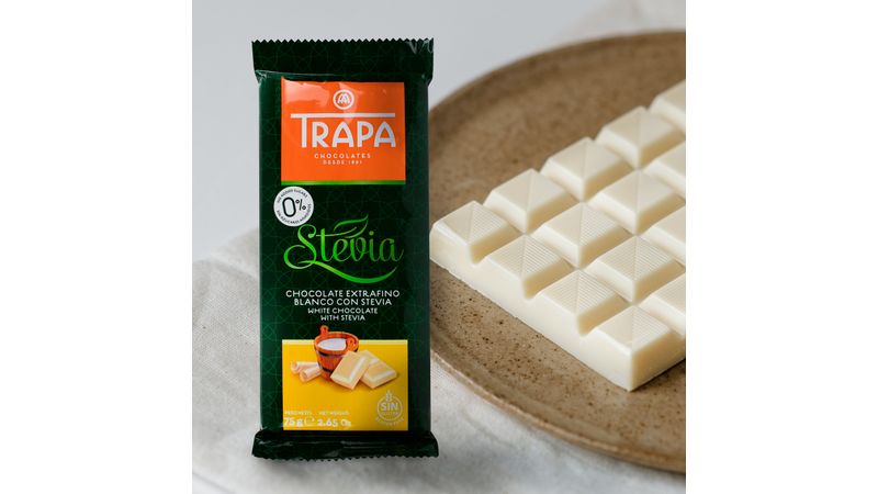 Chocolates Trapa - Chocolate Blanco con Stevia