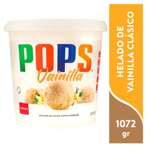 Helado Pops Cremoso Sabor Vainilla - 1072gr