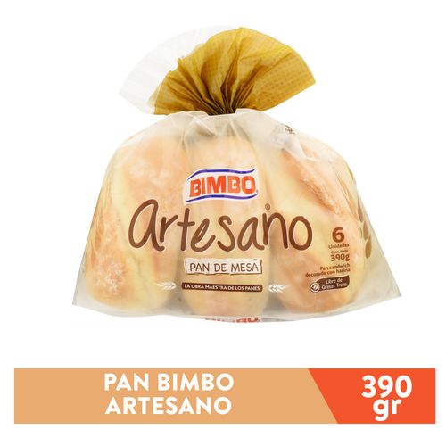 Pan Bimbo Artesano 6 Unidades  - 390gr