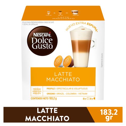 Cápsulas de café Nescafé dolce gusto latte machiato - 183.2 g