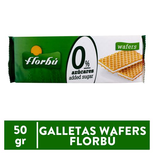Galleta wafle Florbú sabor vainilla sin azúcar - 150 g