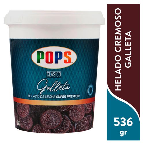 Helado Pops cremoso galleta - 536 g