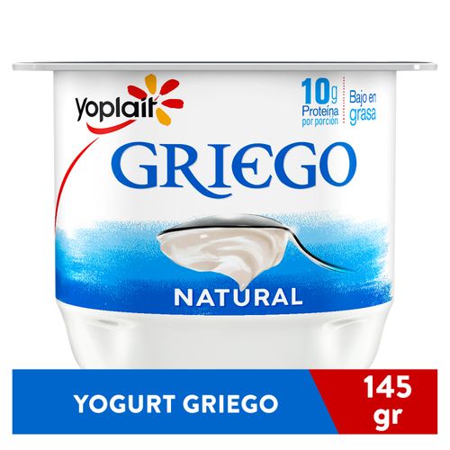 Yogurt Yoplait griego natural Bajo En Grasa - 145 g