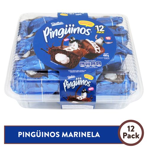 Pastelitos Marinela Pinguinos 12 pack - 480 g
