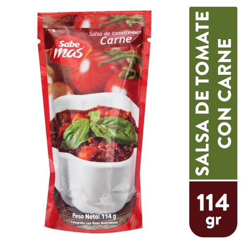 Salsa Sabemas de Tomate Con Carne - 114gr