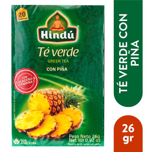 Té Verde Con Piña Hindú - 26 g