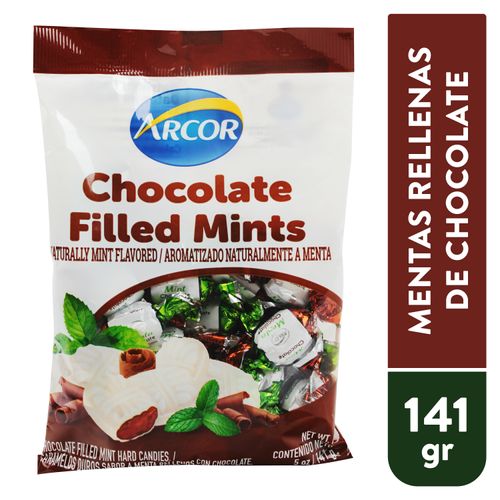 Dulces Arcor chocolate relleno de menta - 141 g