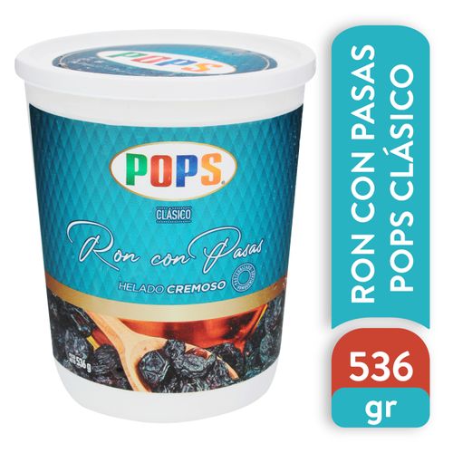 Helado Pops Ron Con Pasas - 236gr