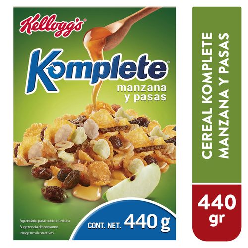 Cereal Kellogg's® Komplete Manzana Pasas - 440 g