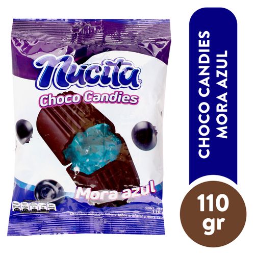 Choco candi Nucita con relleno de mora azul - 110 g