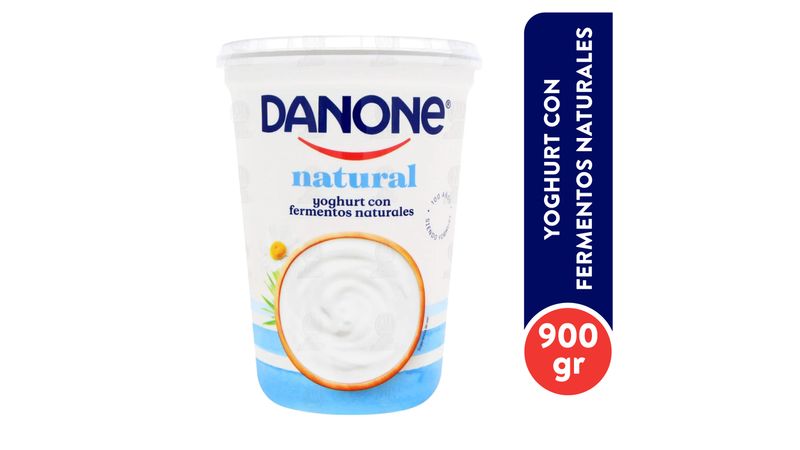 Yoghurt Danone Natural Sin Azúcar, 900 gr.