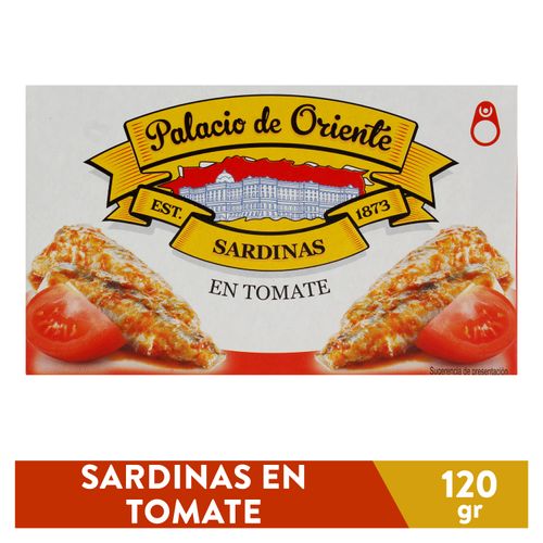Sardinas Palacio De Oriente En Tomate - 120 g