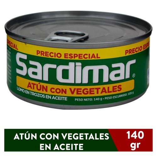 Atún Sardimar Vegetales Especial -140 g