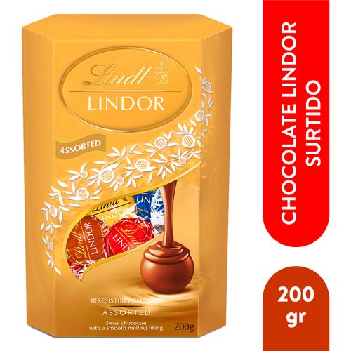 Chocolate Lindt lindor cornet bombon surtido - 200 g