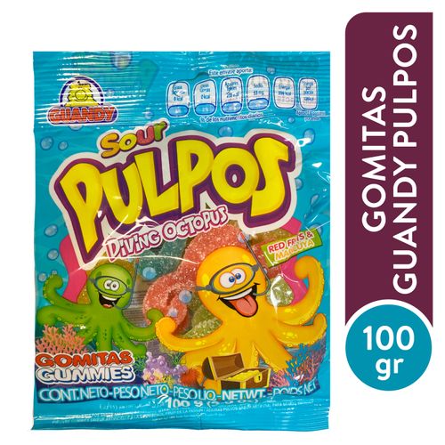Gomitas Guandy Con Forma De Pulpos - 100 g