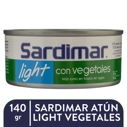 Atún Sardimar light trocitos de lomo con vegetales en agua - 105 g