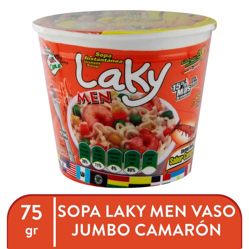 Sopa Laky Instantanea Men Camaron - 75gr