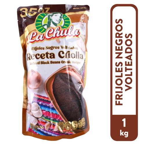 Frijoles Negros Volteados La Chula, Receta Criolla - 1000g