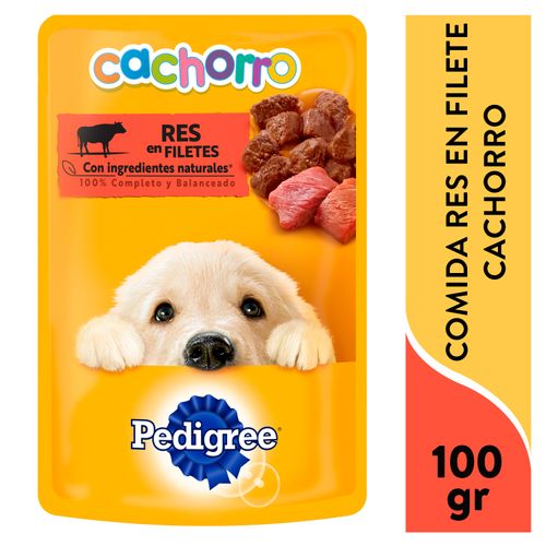 Alimento Húmedo Pedigree Para Perro Cachorro Sabor Res - 100 g