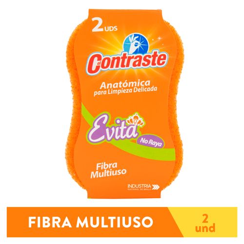 2 Pack Esponja El Contraste Anatómica No Rayas