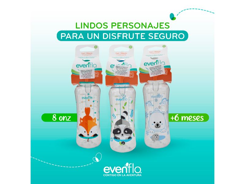 Biber-n-Evenflo-Zoo-8-Onzas-Para-Bebe-270-Ml-6-35860