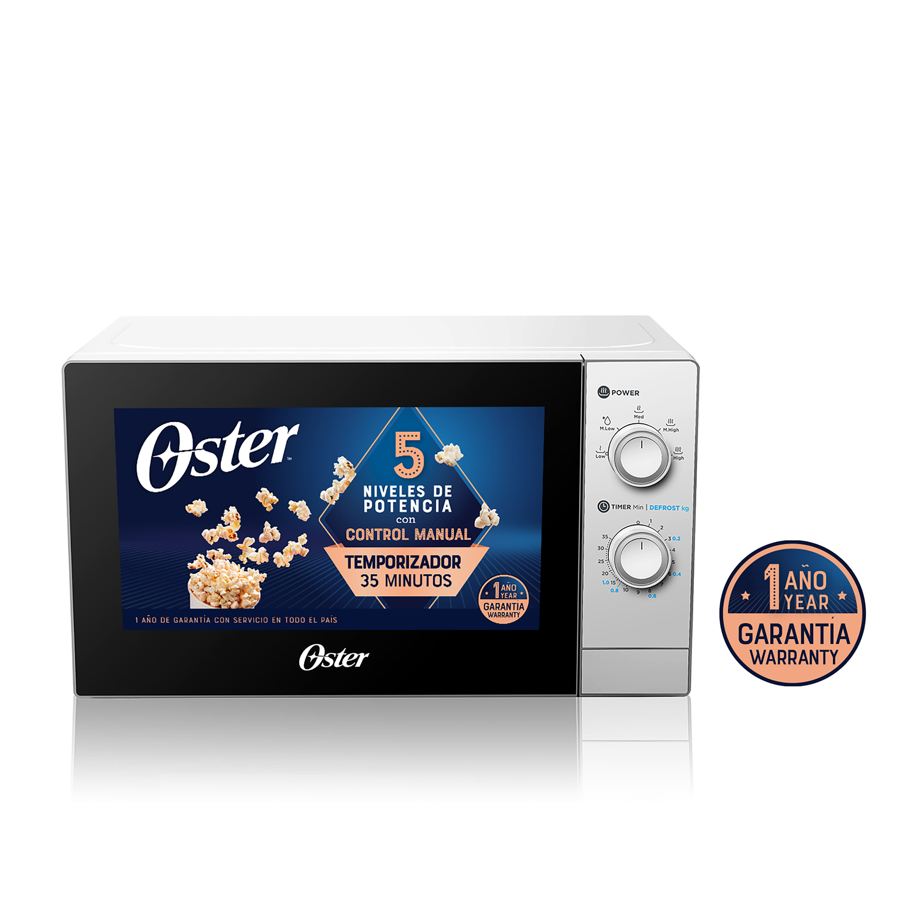 Comprar Microondas digital Oster 0.7 pies cubicos color silver apertura de  puerta con agarradera, función de descongelar, Walmart Guatemala - Maxi  Despensa