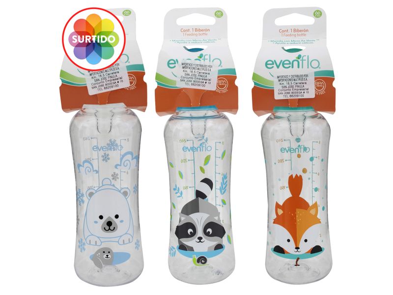 Biber-n-Evenflo-Zoo-8-Onzas-Para-Bebe-270-Ml-1-35860