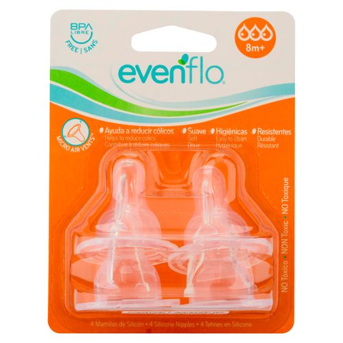 Repuestos Para Biberón Evenflo, Paquete con 4 Unidades