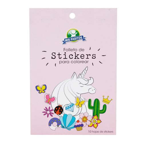 Folleto de stickers Mis Pasitos para colorear - 10 hojas