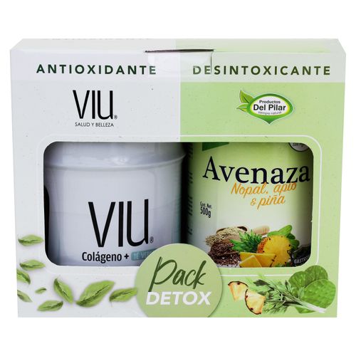 Pack Detox  Del Pilar Viu Y Avenaza Nopal -800 g