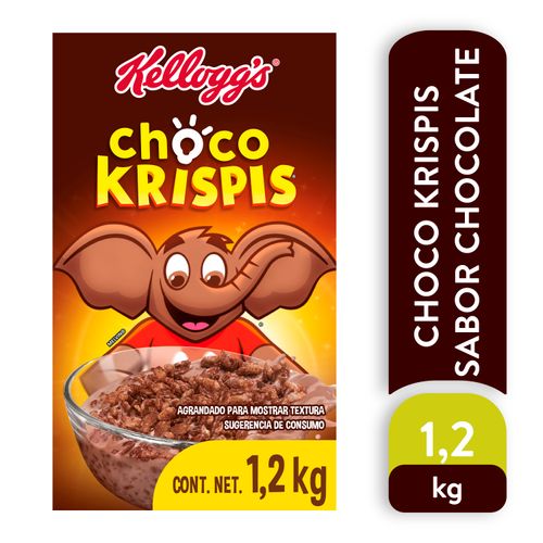 Cereal Kellogg's® Choco Krispis® Sabor a Chocolate - Cereal de grranos de Arroz Inflado - 1 Caja - 1200 g