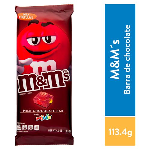 Tableta  Chocolate M&M's Leche Chocolate - 113.4gr