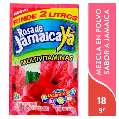 Bebida Yá En Polvo Sabor A Jamaica - 18 g