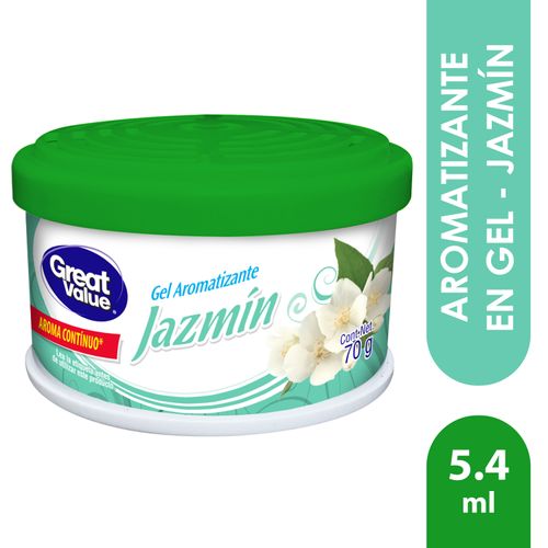 Aromatizante En Gel Marca Great Value, Jazmín -70 g