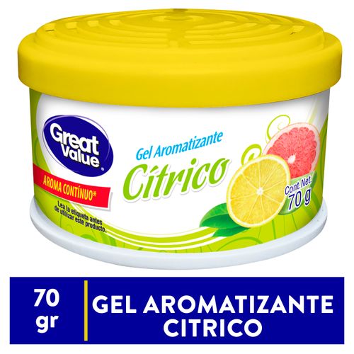 Aromatizante en gel Great Value, cítrico-70g