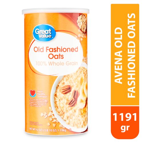 Avena Great Value Old Fashioned Oats -1191g