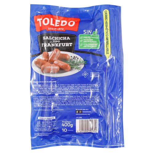 Salchicha Toledo frankfurt - 400 g