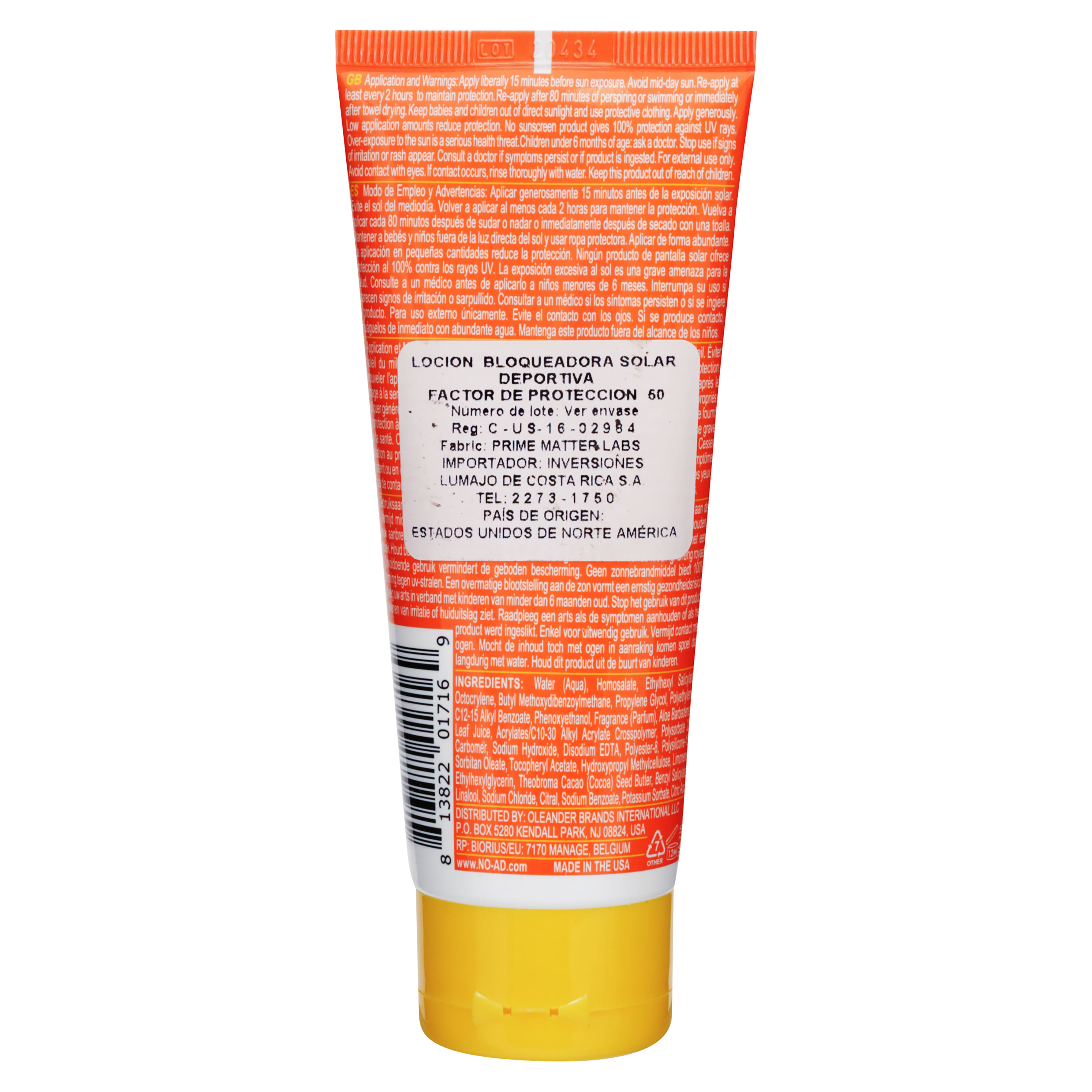 Comprar No Ad Spf 50 Sport 88gr Walmart Guatemala 9475