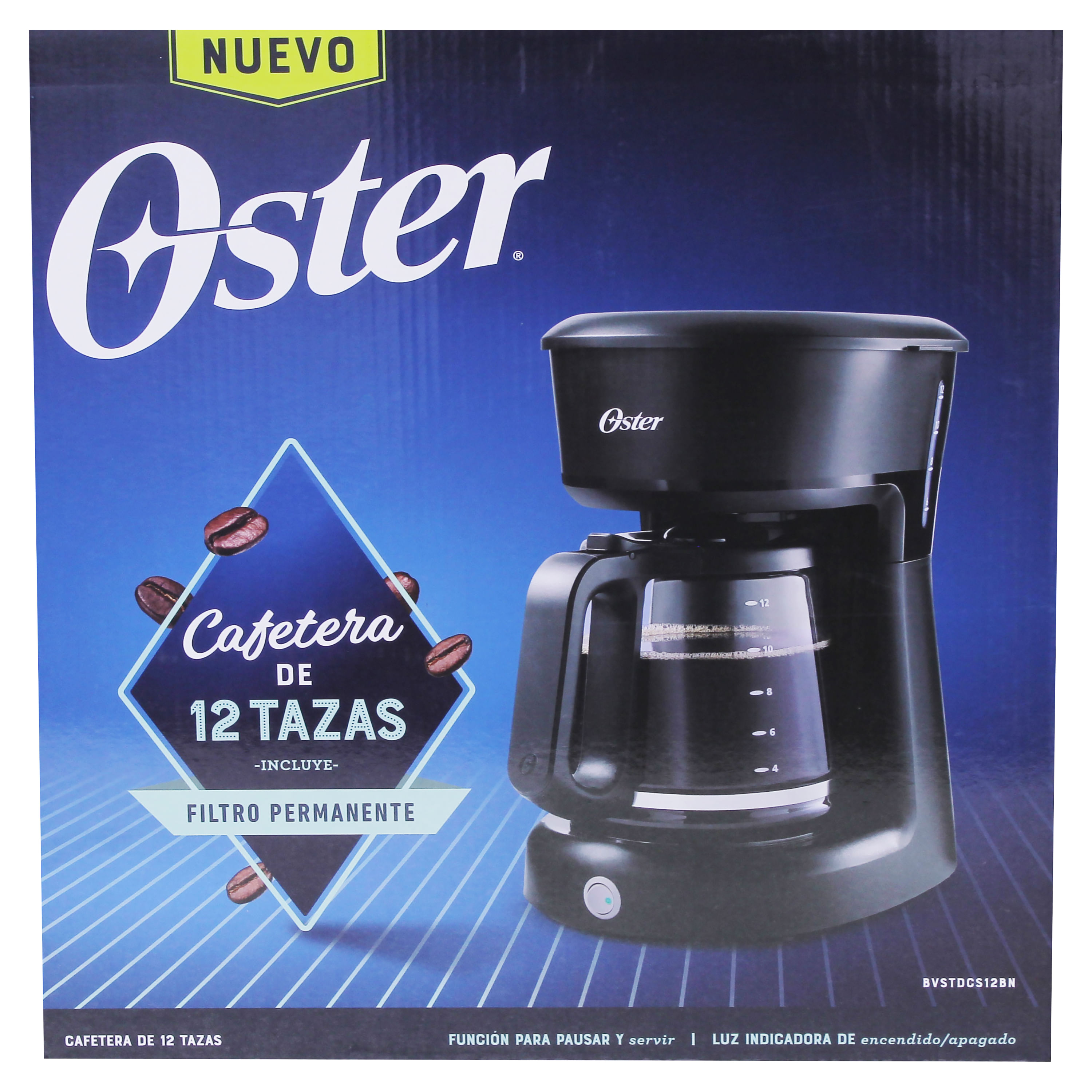 Cafetera Filtro Oster 12 Tazas Dw12b - Aj Hogar