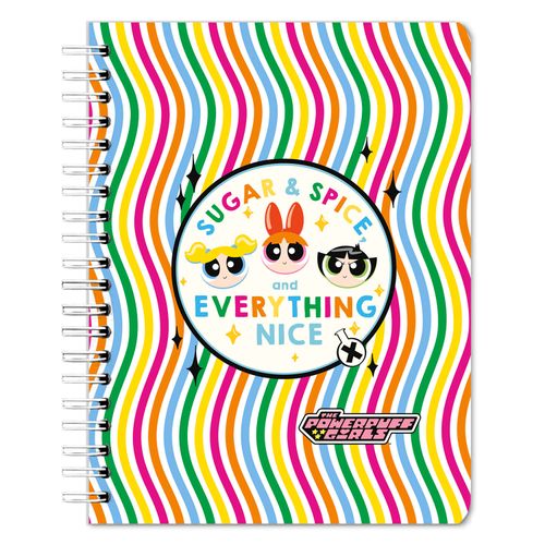 Cuaderno Power Puff Girls, 6 materias con diseño de Chicas Superpoderosas -180 hojas