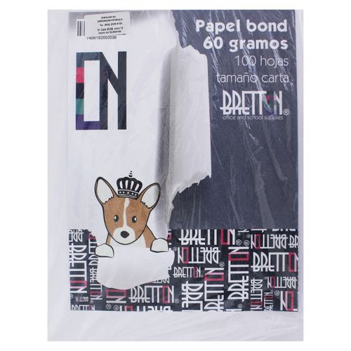 Hojas Papel Bond Blc Carta Bretton 100 U