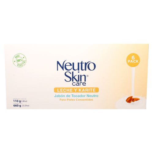 Jabón Neutroskin Leche Y Karité 6 Pack - 660 g