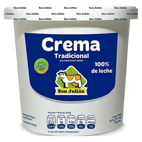 Crema San Julian pura especial tarro - 227 g