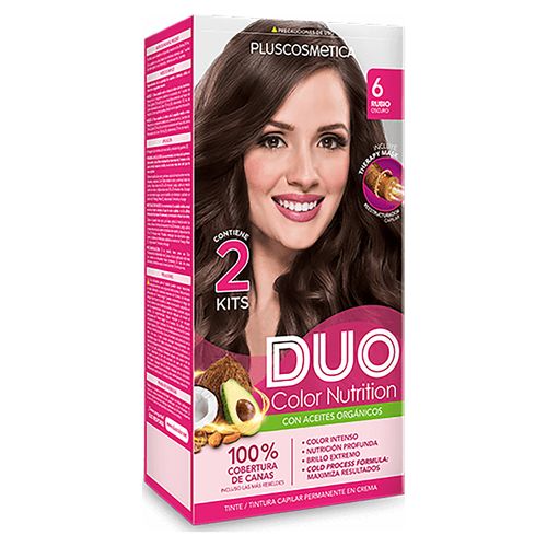 Tinte Cabello Kit Duo No. 6 Rubio Obscuro Para Caballero - 210 g